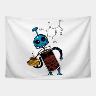 Coffee Robot Tapestry