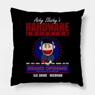 Ashy Slashy's Hardware Emporium Pillow