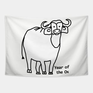 Year of the Ox White Tapestry