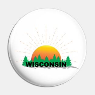 Wisconsin Sunset Pin