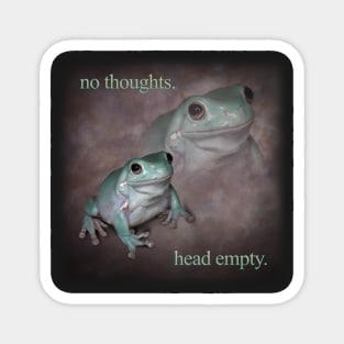 Head Empty Frog Magnet