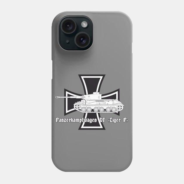 Hobby- tanks! Pz-VI Tiger P (VK 45.01 P) Phone Case by FAawRay