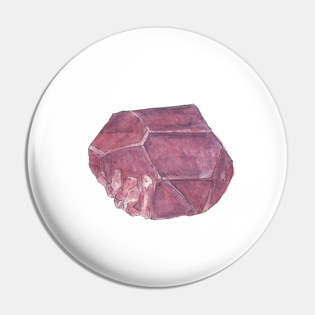Garnet Stone Pin by sheehanstudios