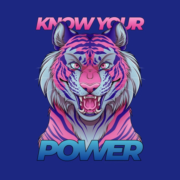 Know your power - Vaporwave by BlueLionMane