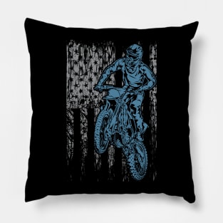 DIRTBIKE USA FLAG 3 Pillow