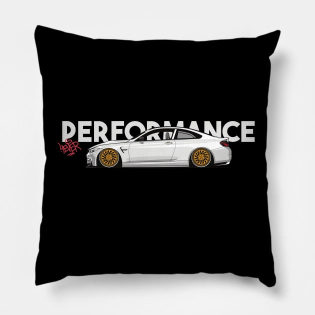 F82 M4 Graffiti Art Automotive Apparel Tuning Car Pillow by Automotive Apparel & Accessoires