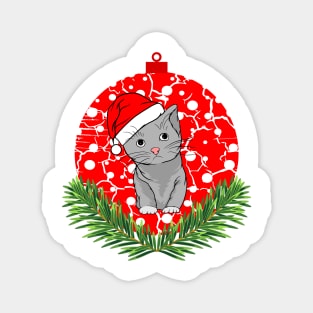 Merry Catmas - Funny Christmas With Cats Magnet