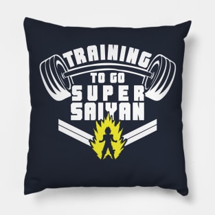 Training to Go Super Saiyan Pillow