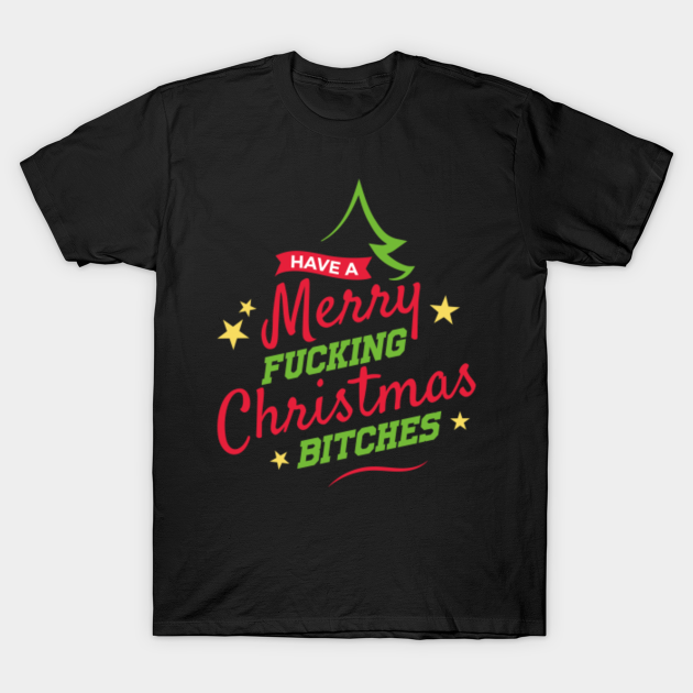 Merry Fucking Christmas Funny Christmas Gift - Elf - T-Shirt