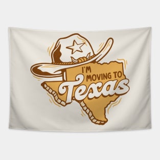 I'm Moving to Texas // Retro Texan Pride Tapestry