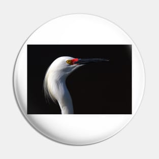 Snowy Egret Pin