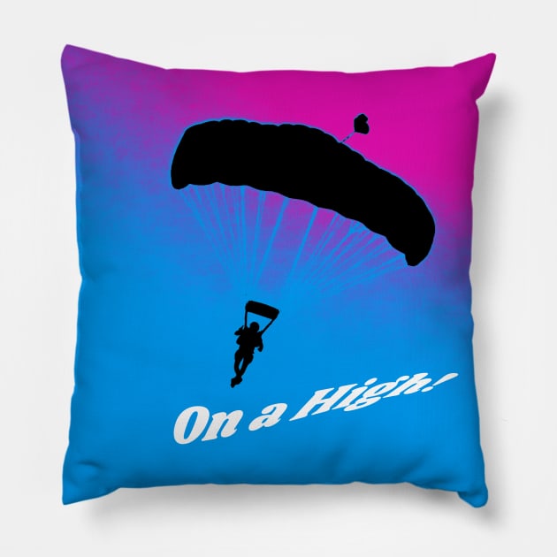 On a High! - Skydiver Pillow by Highseller