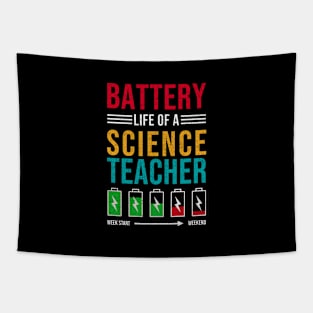 Battery Life Of A Science Teacher, Funny Sciences Tapestry