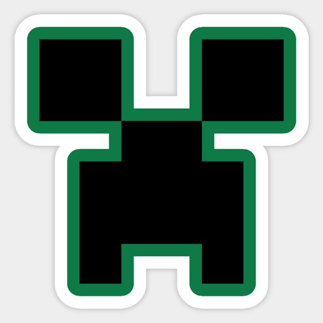 Minecraft Creeper Face Decal Sticker