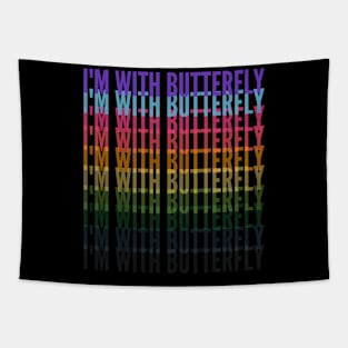 I'm With Butterfly Tapestry