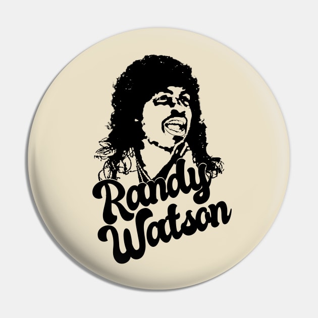 Retro Randy Watson 1988 Style Classic Pin by Hand And Finger