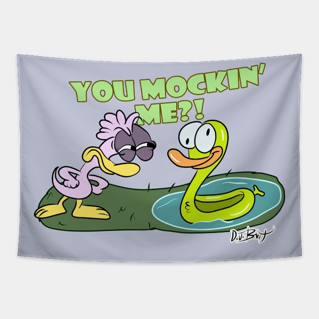 YOU MOCKIN' ME?! Tapestry by D.J. Berry
