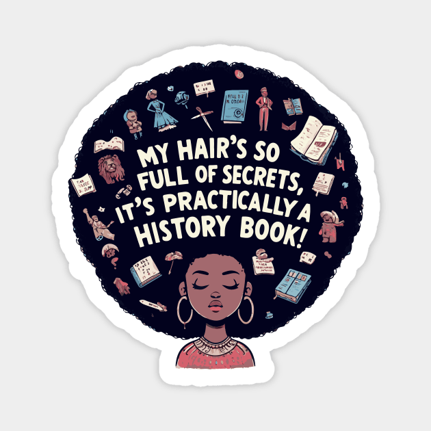 Historical Treasures Hair Illustration Magnet by star trek fanart and more