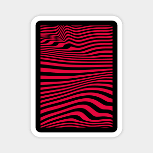Red Lines Magnet