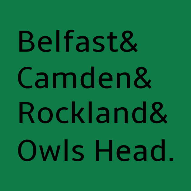 Belfast Camden Rockland Owls Head Maine by spiffy_design