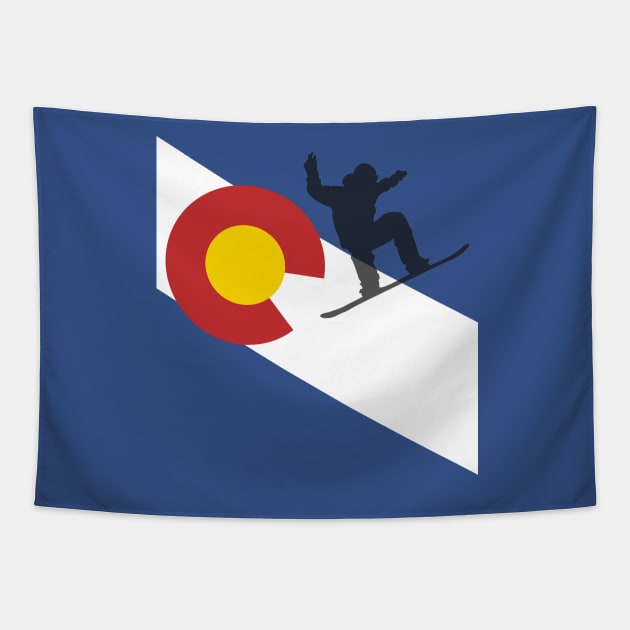 Colorado Boarder Tapestry by Random77