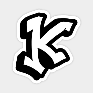 INITIAL "K" Street Art Magnet