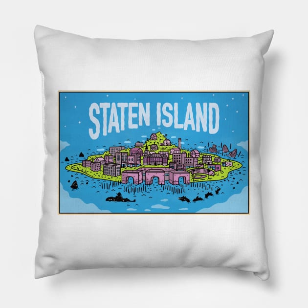 Staten Island Pillow by Future Space