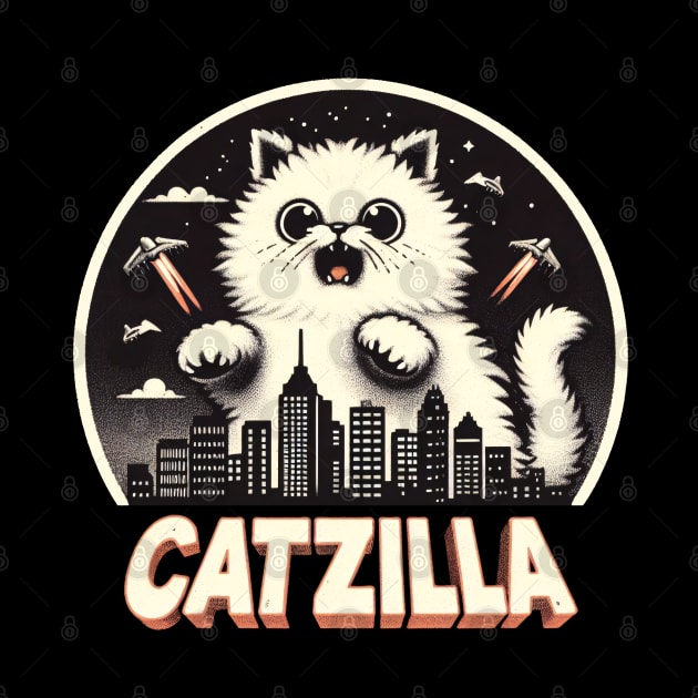 CATZILLA - Whimsical Giant Kitten by ANSAN