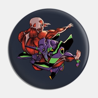 Attack on Evangelion Pin