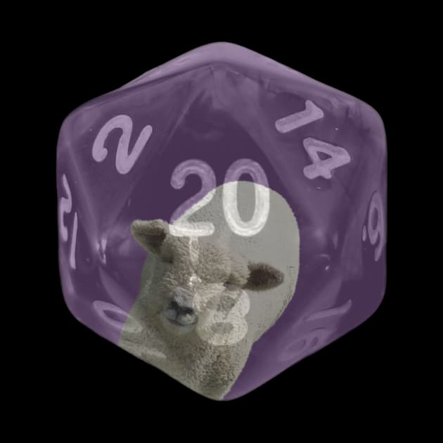 Nat20 Sheep on Purple by Geomhectic