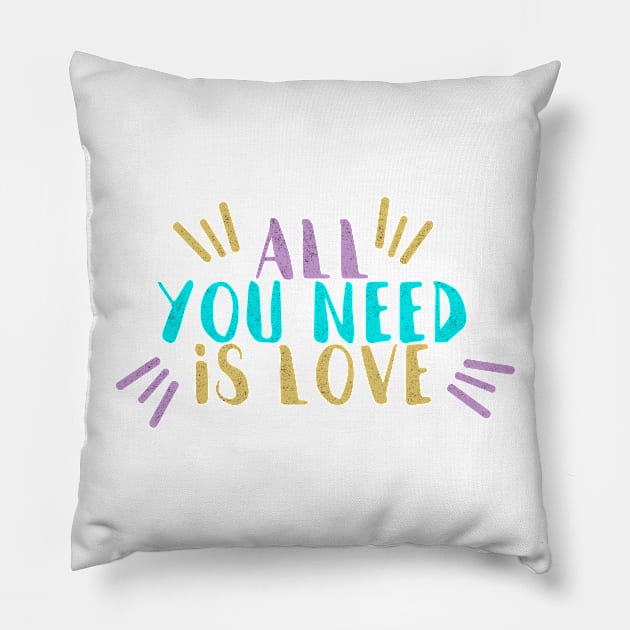 All You Need Is Love Pillow by fernandaschallen