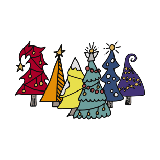 Rainbow Christmas Trees T-Shirt