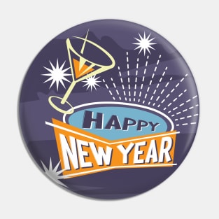 Happy New Year Pin