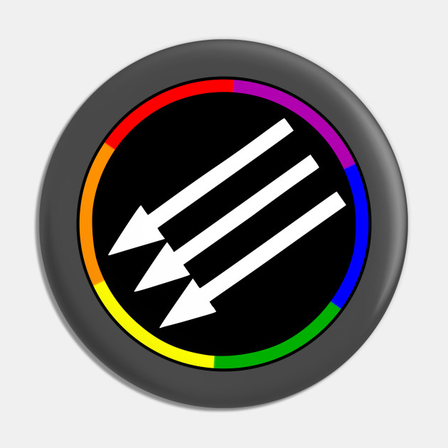 Unique Lgbtq Pride Colors Antifa Logo Antifa Pin Teepublic