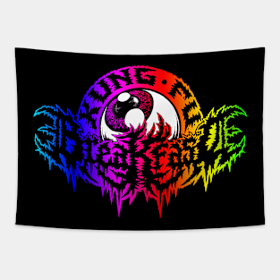 Kung Fu Breakfast Rainbow Logo Version 1 Tapestry