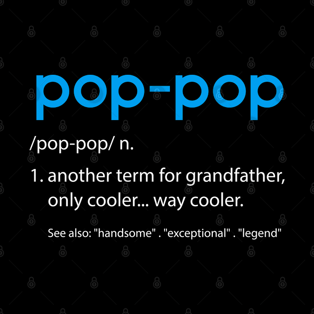 Pop Pop Definition Gift Idea by foxredb