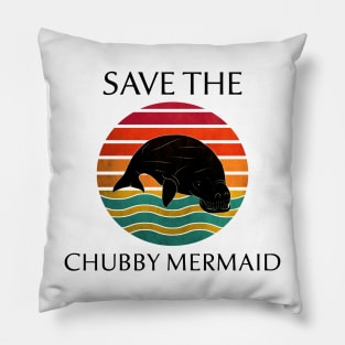 Save the Chubby Mermaid Pillow