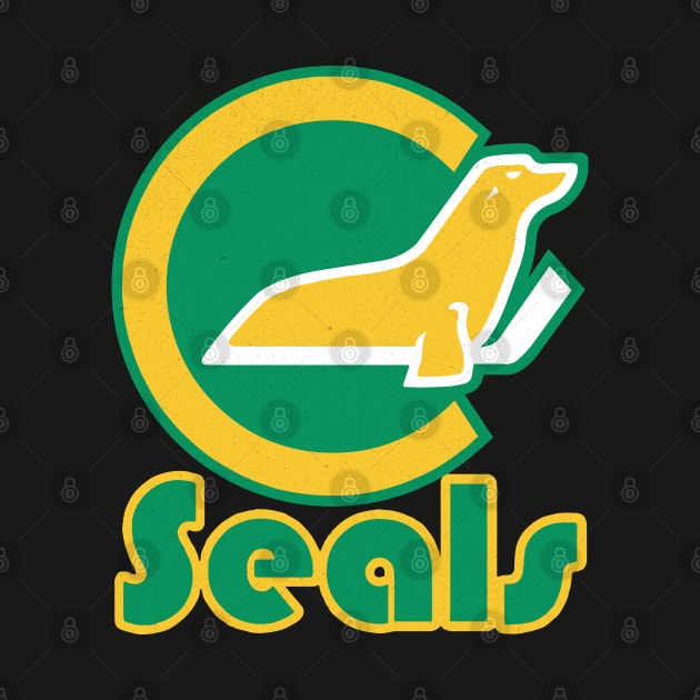 Vintage California Golden Seals Hockey by LocalZonly