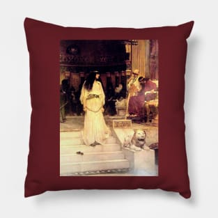 Marianne Leaving the Judgement Seat of Herod - John William Waterhouse Pillow