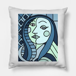 portrait cubism Pillow