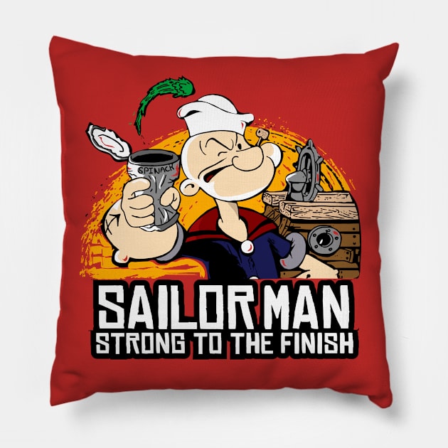 SAILOR MAN REDEMPTION Pillow by illproxy