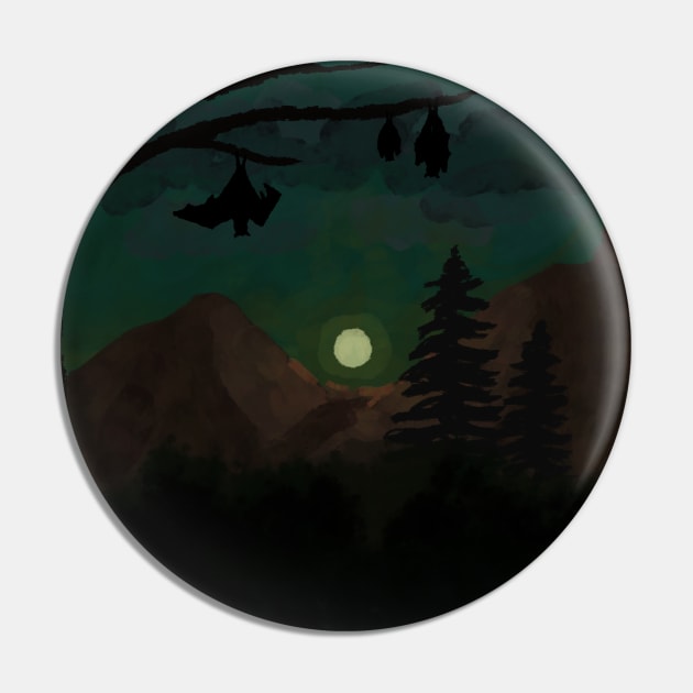 Bats' Morning Pin by Valtyr's Visions