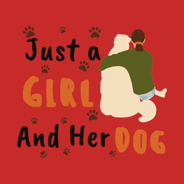 just a girl and her dog by Bravery