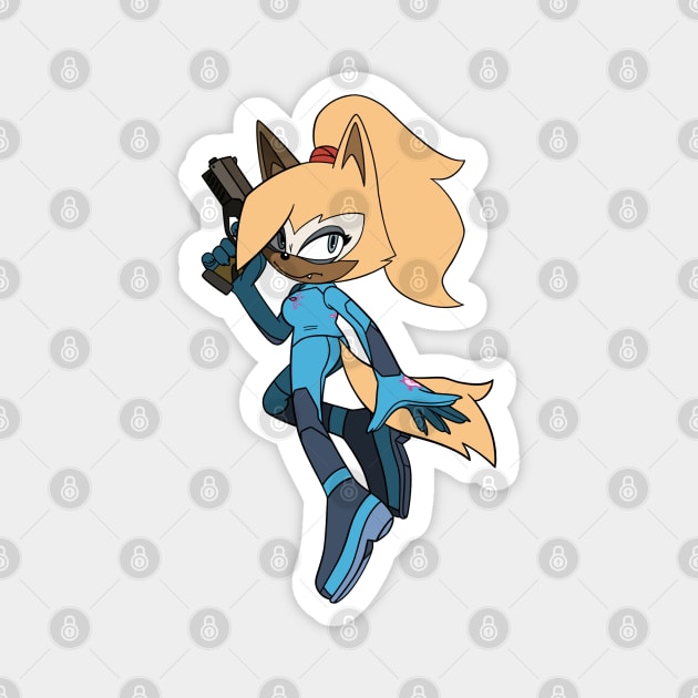 Zero Suit Whisper Magnet by Firestorm Fox