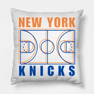 New York Knicks Basetball Court Pillow