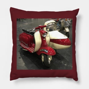 Lambretta Scooter and Sidecar Pillow