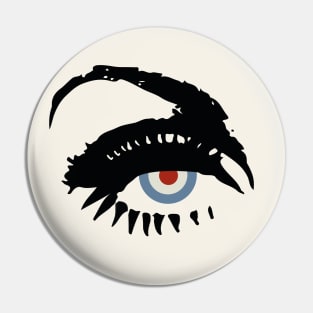 Mod Roundel Eyes Pin