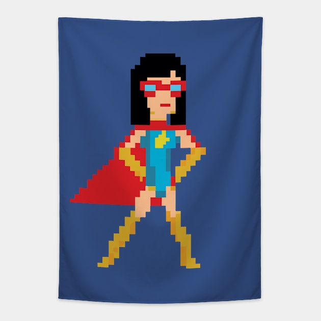 Superheroine Romy Tapestry by wamtees