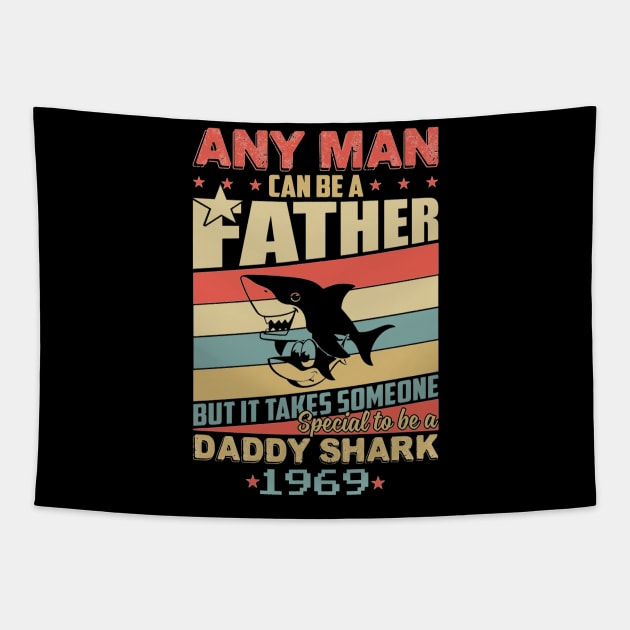 Any man can be a daddy shark 1969 Tapestry by tranduynoel