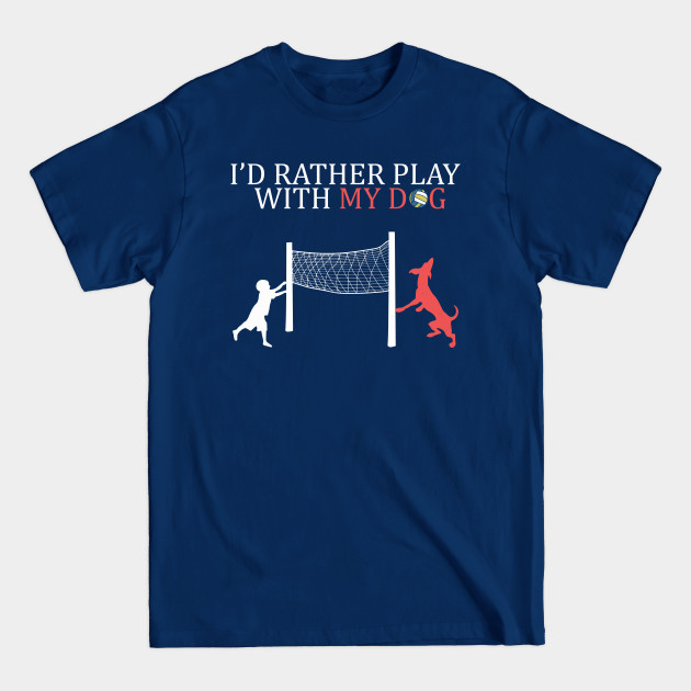 Volleyball Dog Hang With My Dog and Play Boys Gift - Teen - T-Shirt